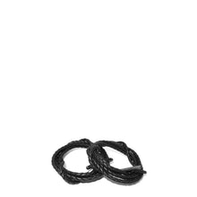 Load image into Gallery viewer, Braided Leather Shoelaces - Black (shoelaces) - Accessories Made in USA | Made By Alex