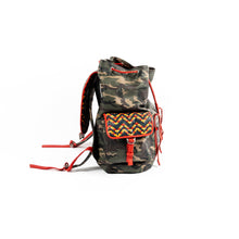 Load image into Gallery viewer, Leather Drawstring Backpack - Backpack Made in USA | Made By Alex