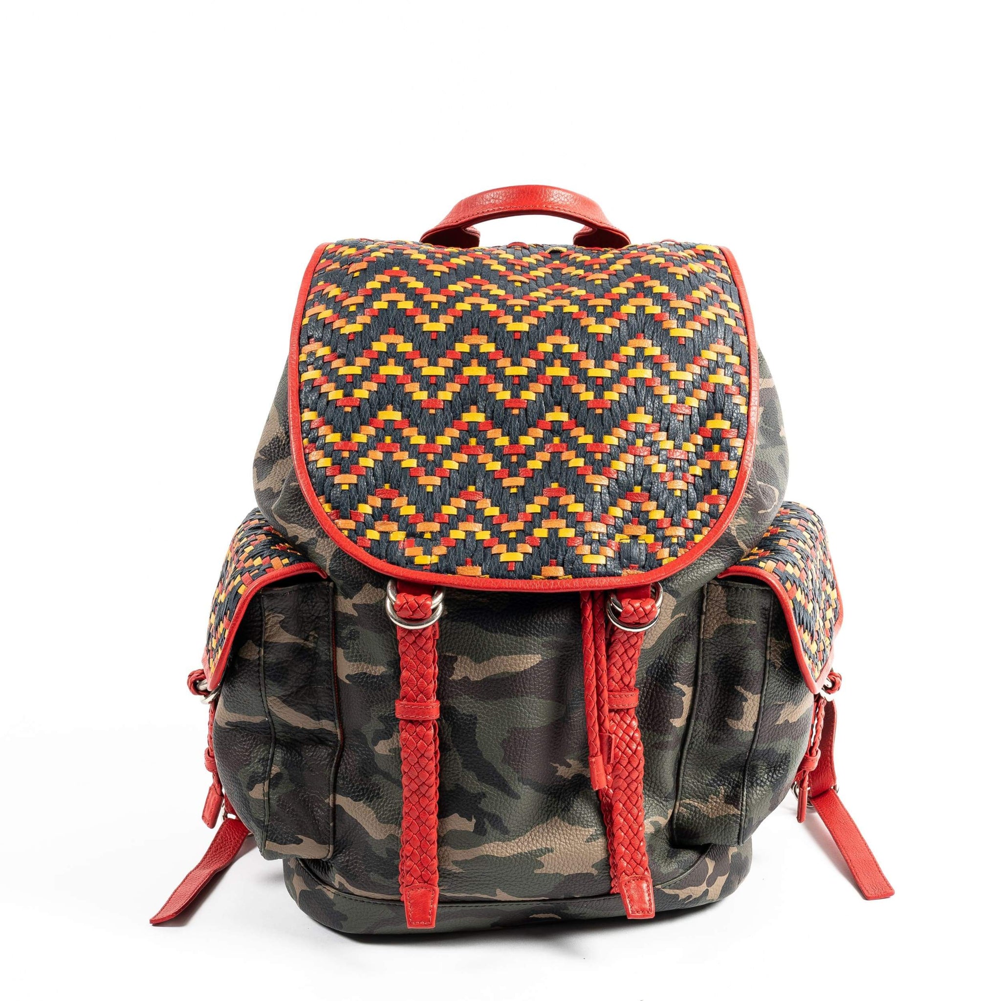 Leather Drawstring Backpack - Custom made Backpack