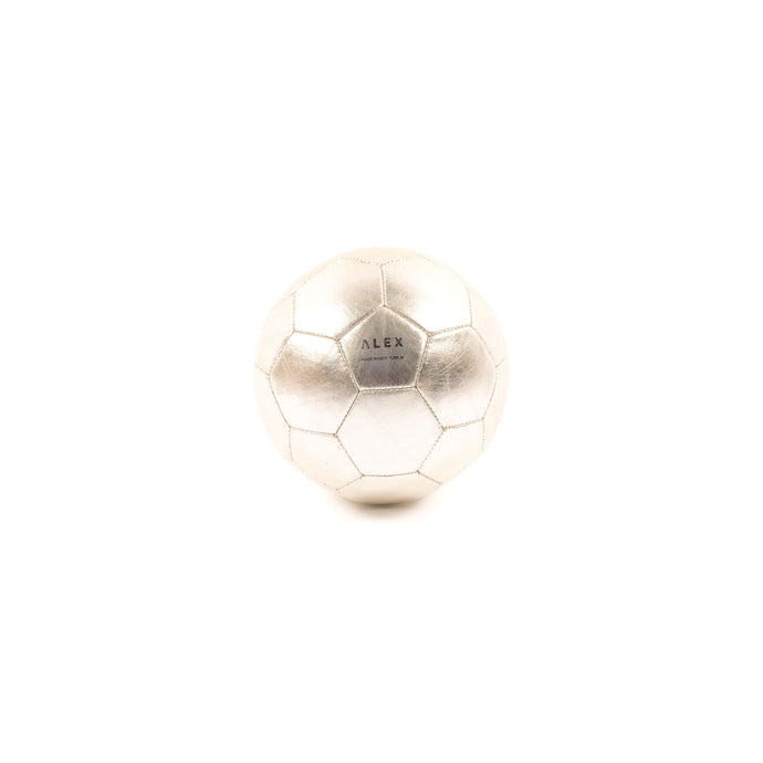 Leather Soccer Ball - Silver (Soccer) - Athletics Made in USA | Made By Alex