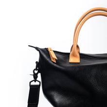 Load image into Gallery viewer, Leather Zip Top Tote - Totes Made in USA | Made By Alex