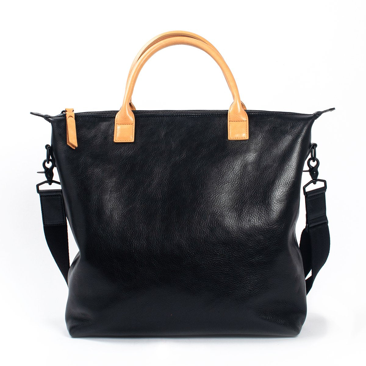 Leather Zip Top Tote - Totes Made in USA | Made By Alex