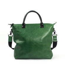 Load image into Gallery viewer, Leather Zip Top Tote - Totes Made in USA | Made By Alex
