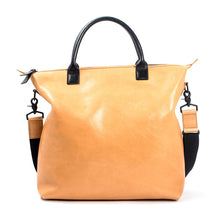 Load image into Gallery viewer, Leather Zip Top Tote - Totes Made in USA | Made By Alex