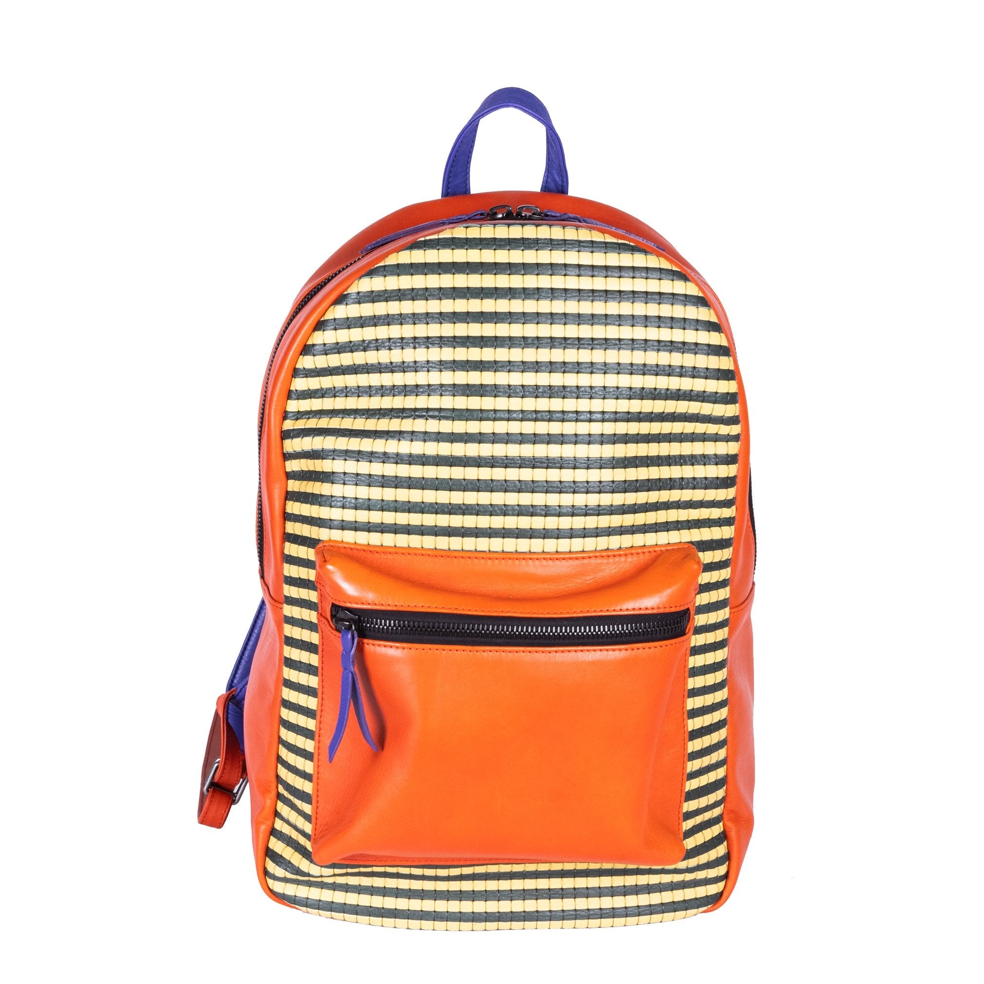 custom printed leather backpack Woven Leather Backpack - Custom made Backpack