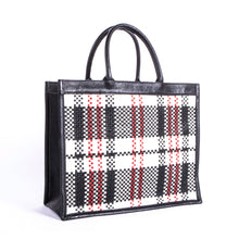 Load image into Gallery viewer, Woven Leather Box Tote - Totes Made in USA | Made By Alex