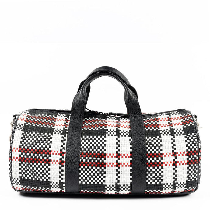 Woven Leather Gym Bag - Weekender and Duffle bags Made in USA | Made By Alex