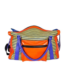 Load image into Gallery viewer, Woven Leather Overnighter - Weekender and Duffle bags Made in USA | Made By Alex