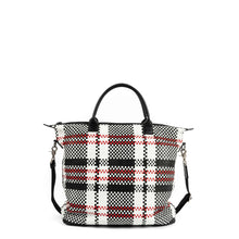 Load image into Gallery viewer, Woven Leather Zip Top Tote - Totes Made in USA | Made By Alex