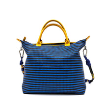 Load image into Gallery viewer, Woven Leather Zip Top Tote - Totes Made in USA | Made By Alex