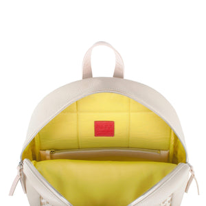 Mini Backpack - Offwhite with Light Pink Trim (Kids Backpack) - Backpack Made in USA | Made By Alex